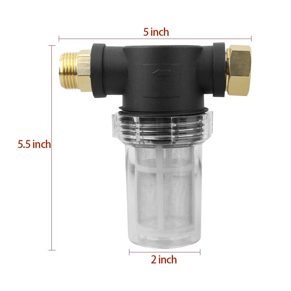 Sooprinse 100-mesh screen B offers reliable debris filtration during use