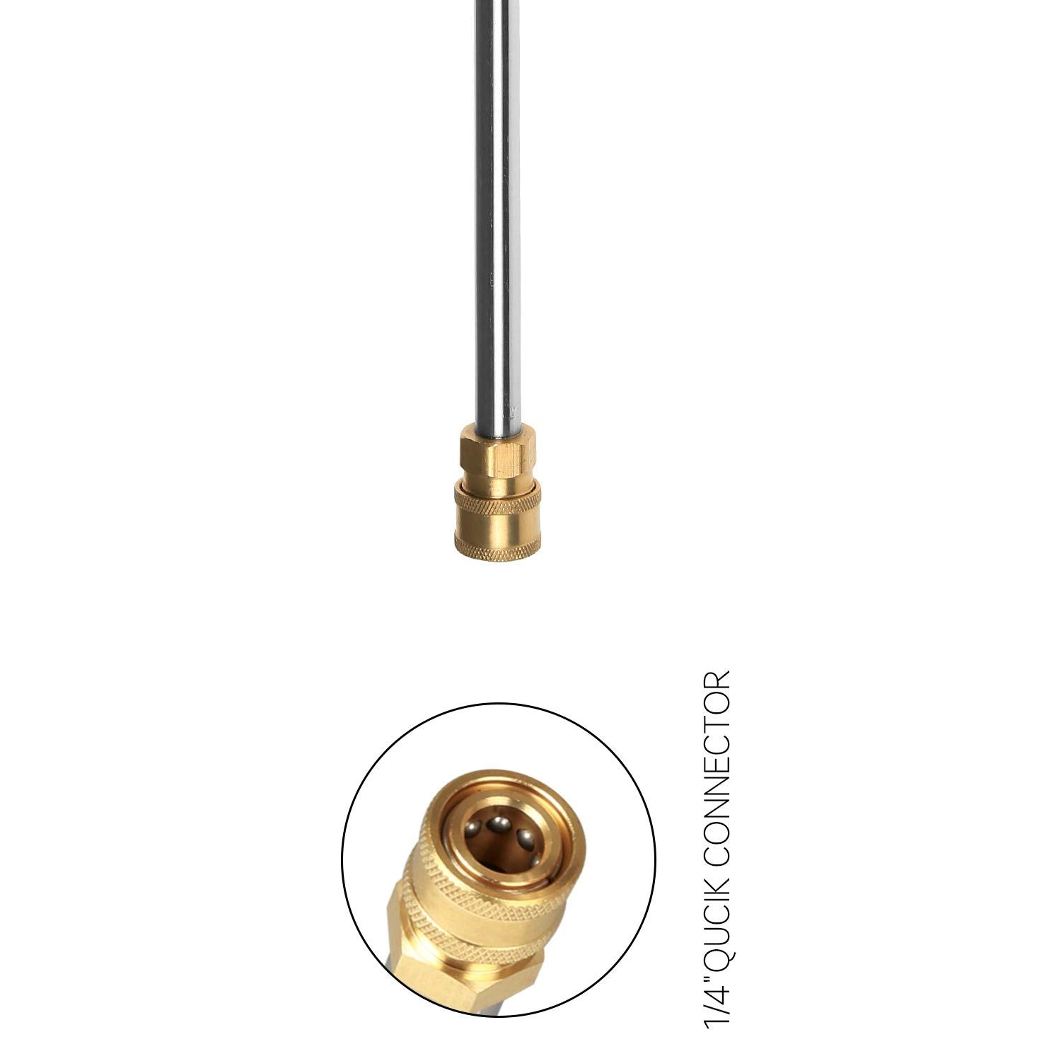 Sooprinse M22 metric thread connector enabling universal compatibility with washers.