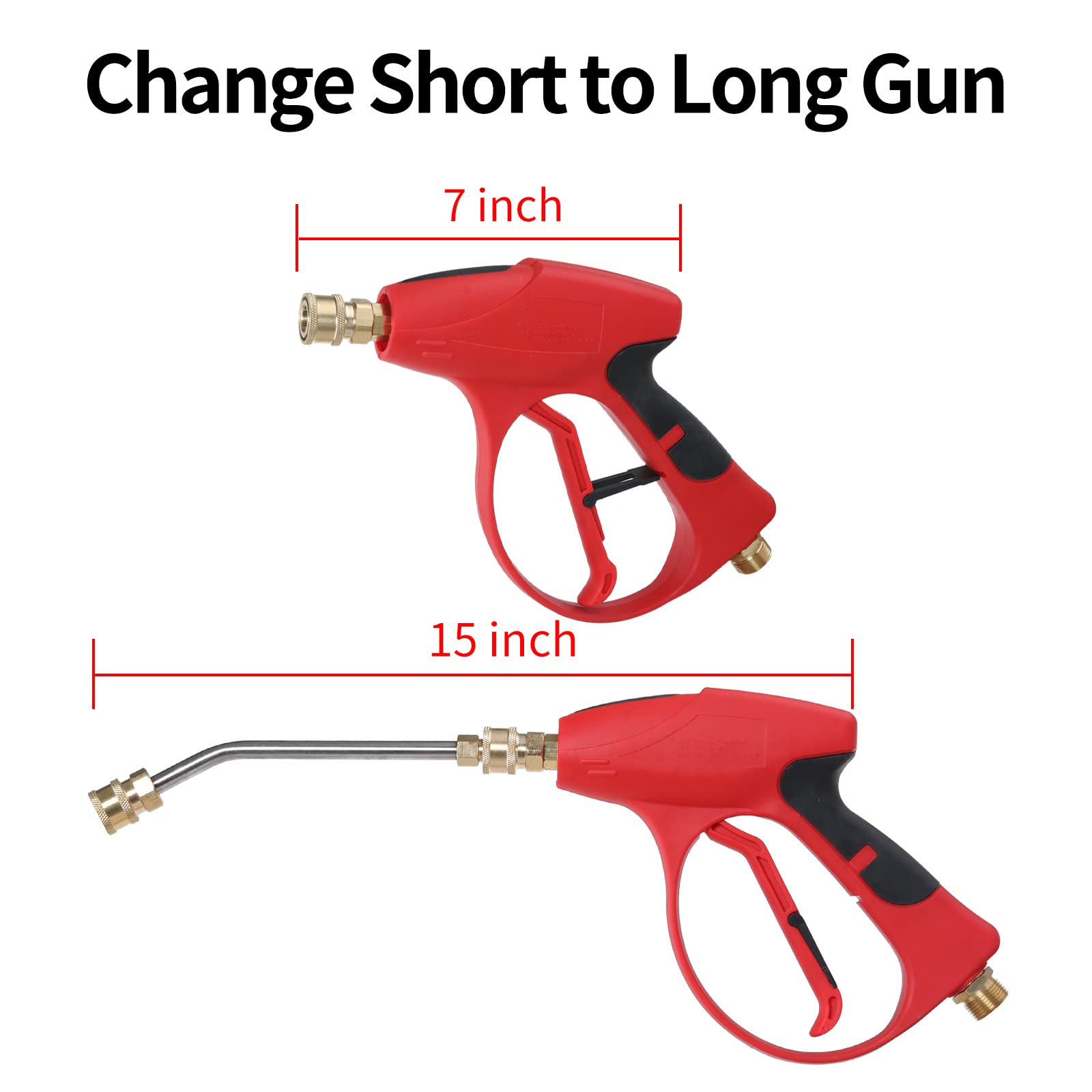 Sooprinse safety lock on trigger prevents accidental sprays.