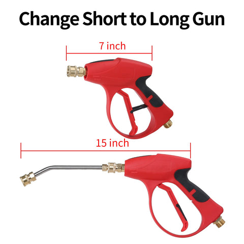 Sooprinse safety lock on trigger prevents accidental sprays.