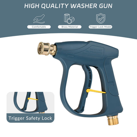 Sooprinse locking safety handle to prevent accidental sprays