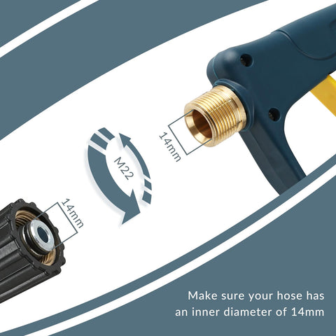 Sooprinse short gun with quick connector for fast tool changes