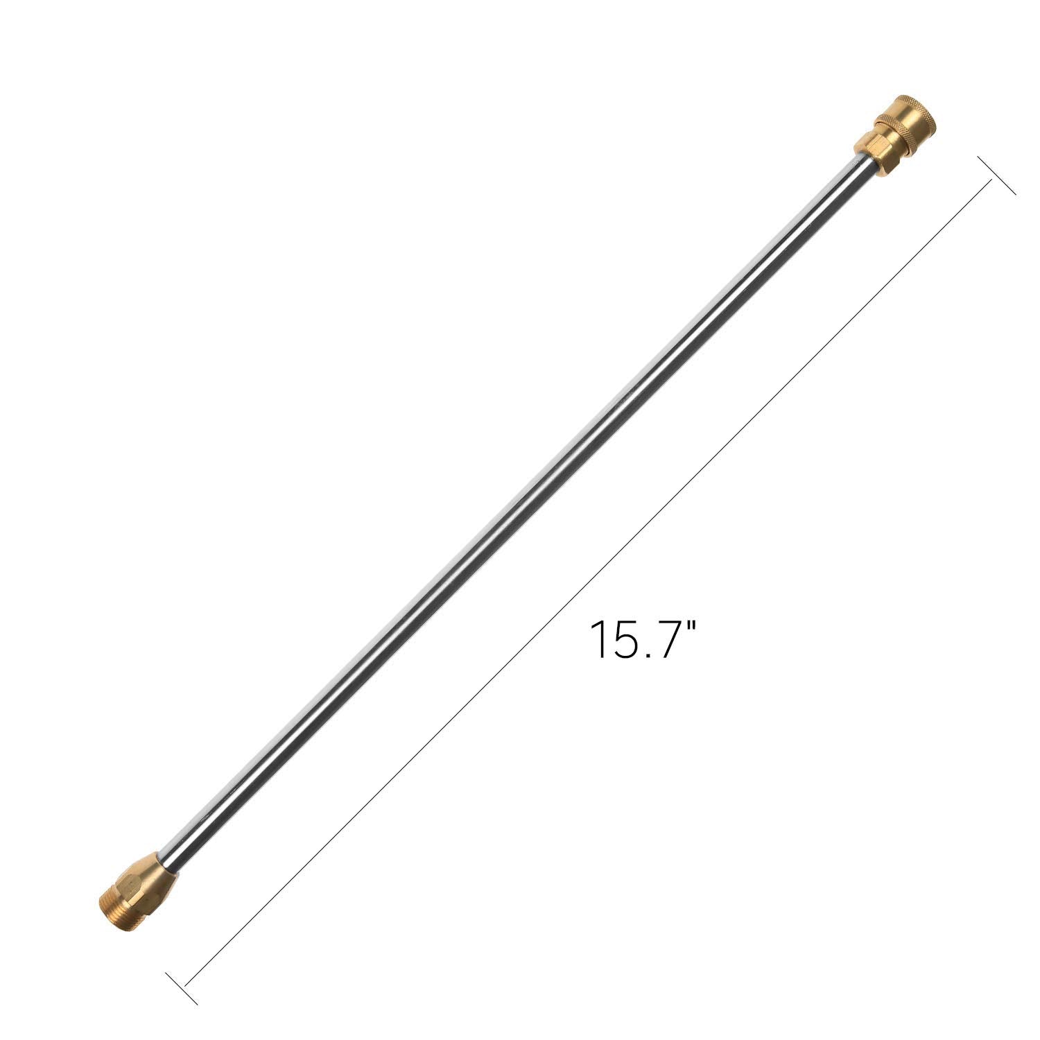 Sooprinse 16 inch stainless lance extending reach to clean hard-to-access areas.