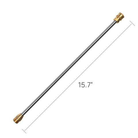 Sooprinse 16 inch stainless lance extending reach to clean hard-to-access areas.