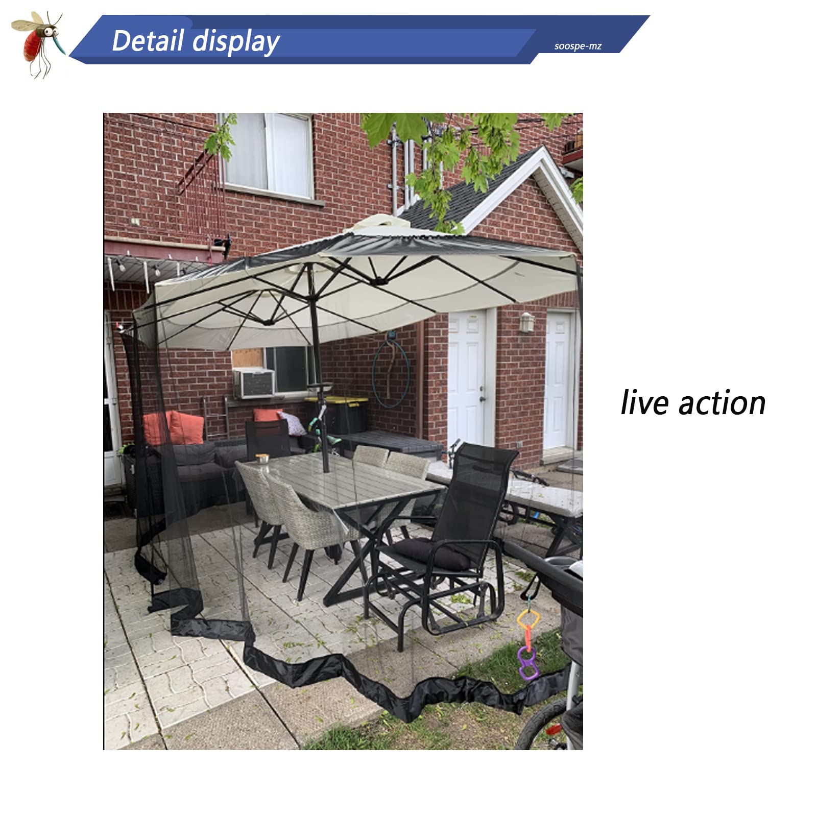 SOOSPE-MZ installation is quick and hassle-free for patio setups.