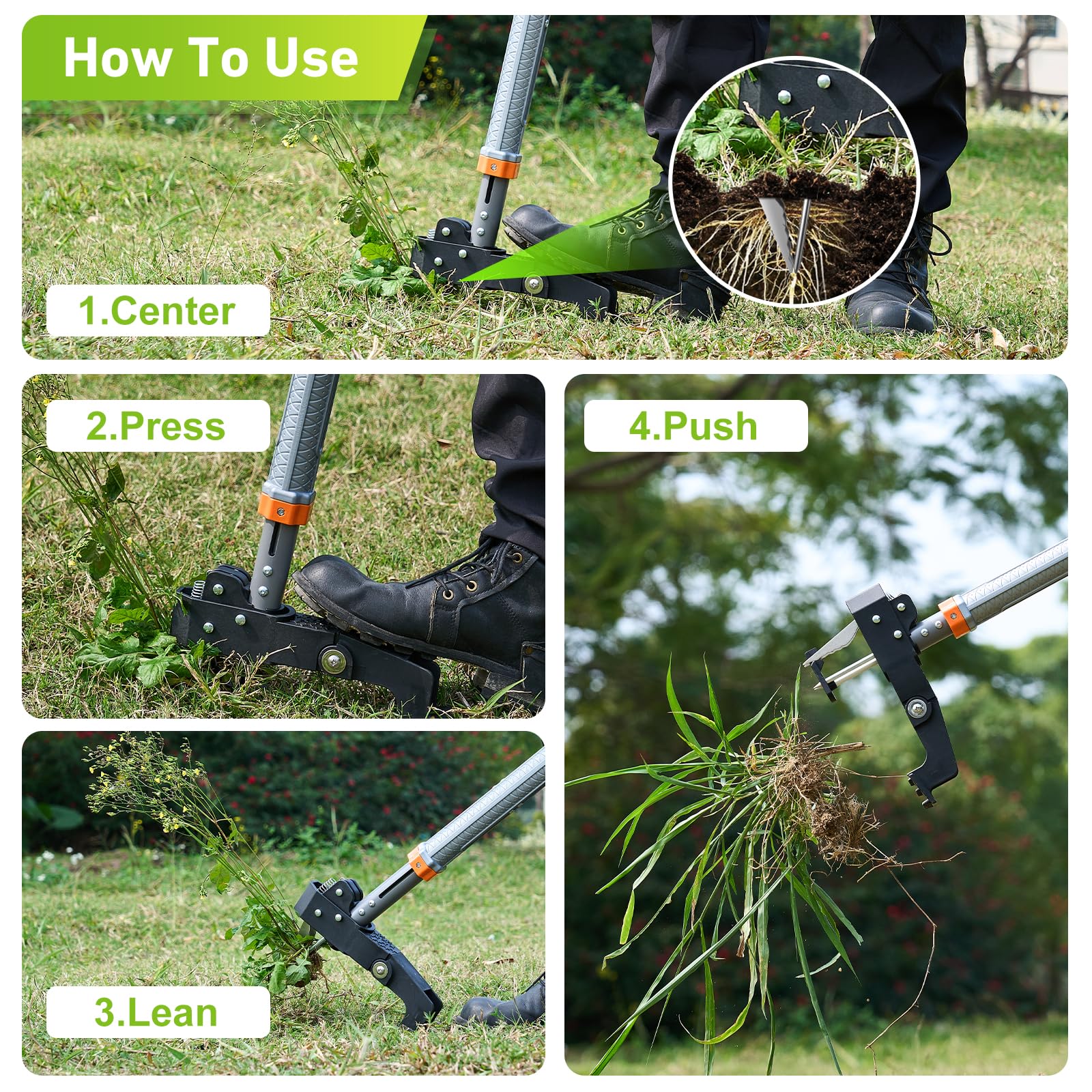 SOOTFRO eco-friendly weed removal tool supports chemical-free garden maintenance.