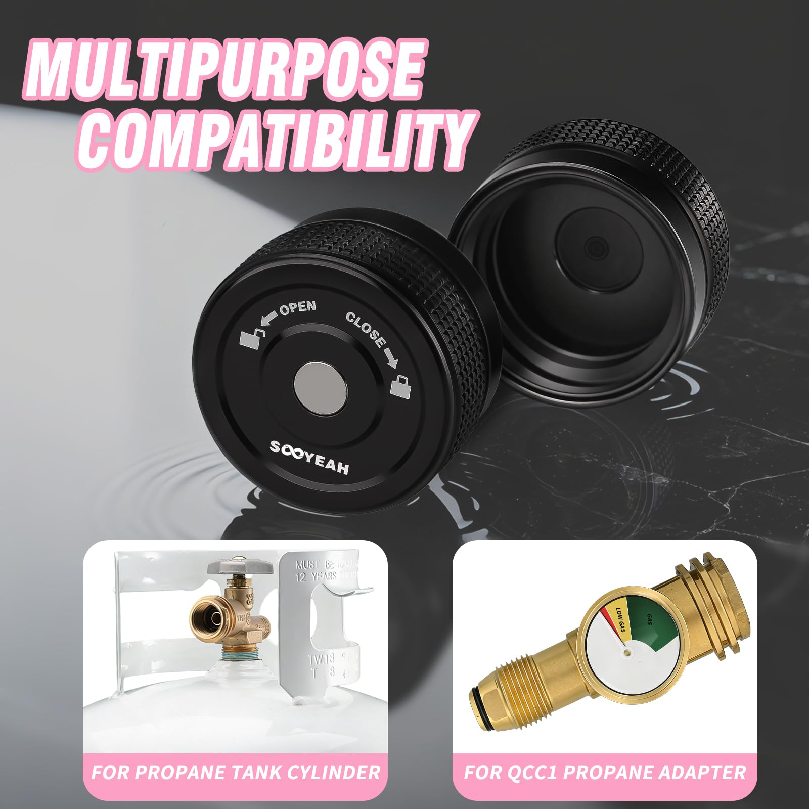 SOOYEAH durable aluminum propane cap withstands outdoor use