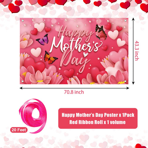 Sophena Mother's Day banner large size suits decorations indoors and outdoors.