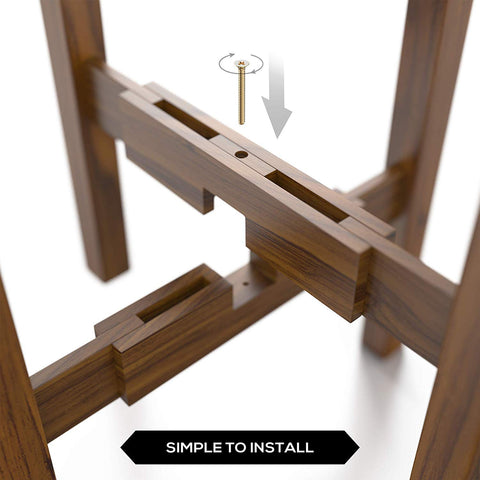 Sophia Mills dark brown finish complements any living space.