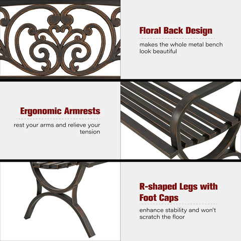 Sophia & William floral backrest design adds elegant charm to outdoor spaces