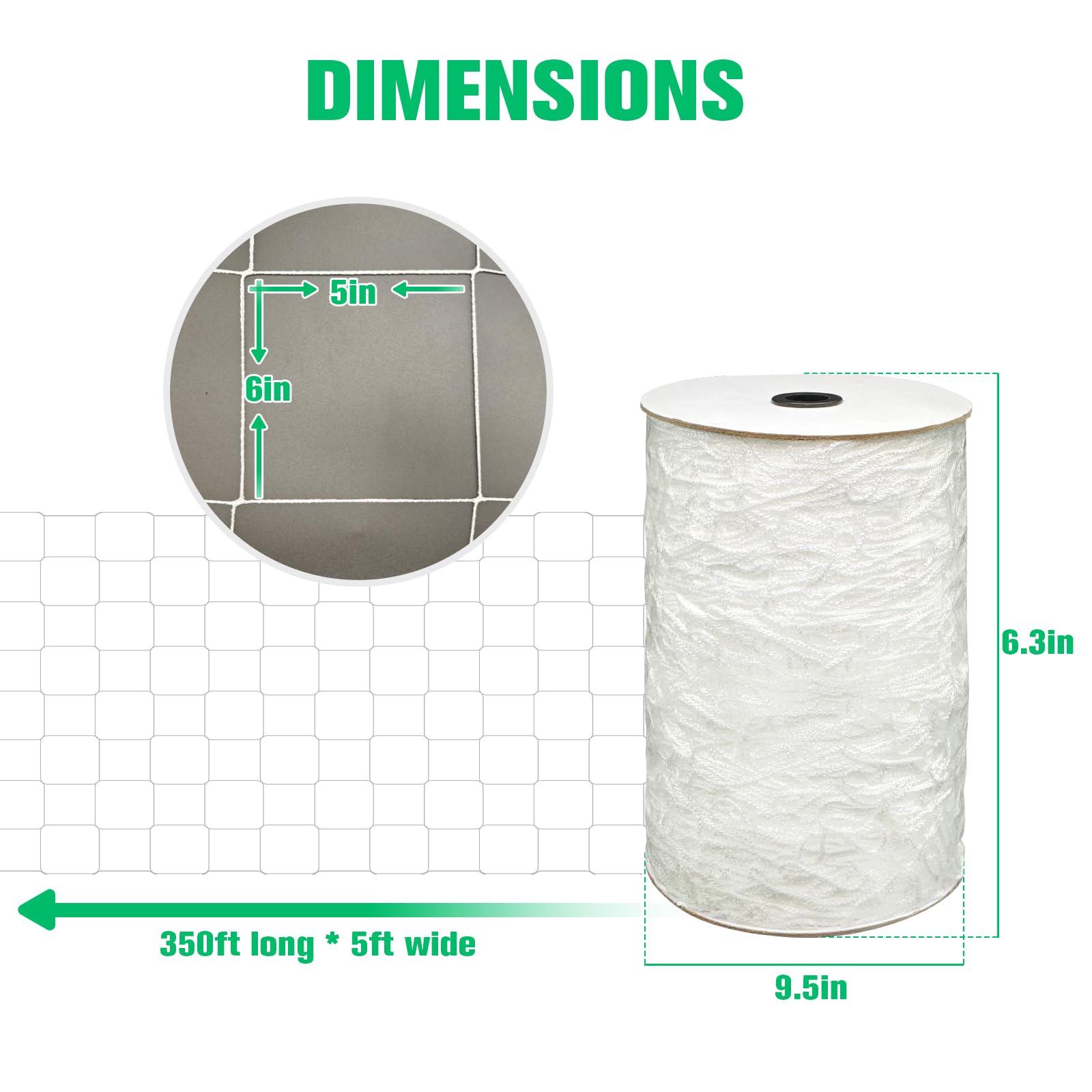 Soposuky trellis netting 6-inch mesh detail highlights light airflow and vine support.