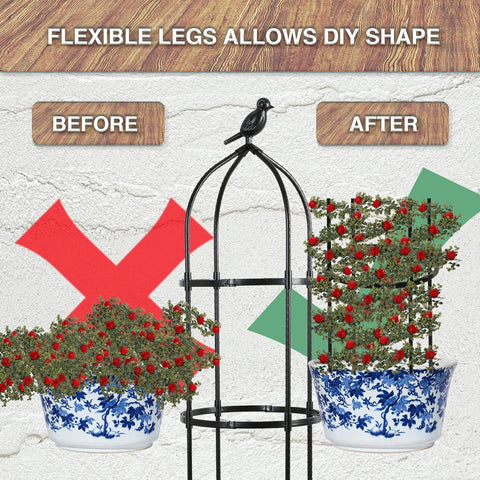 SORANGEUN obelisk vertical gardening maximizes small-space growing.