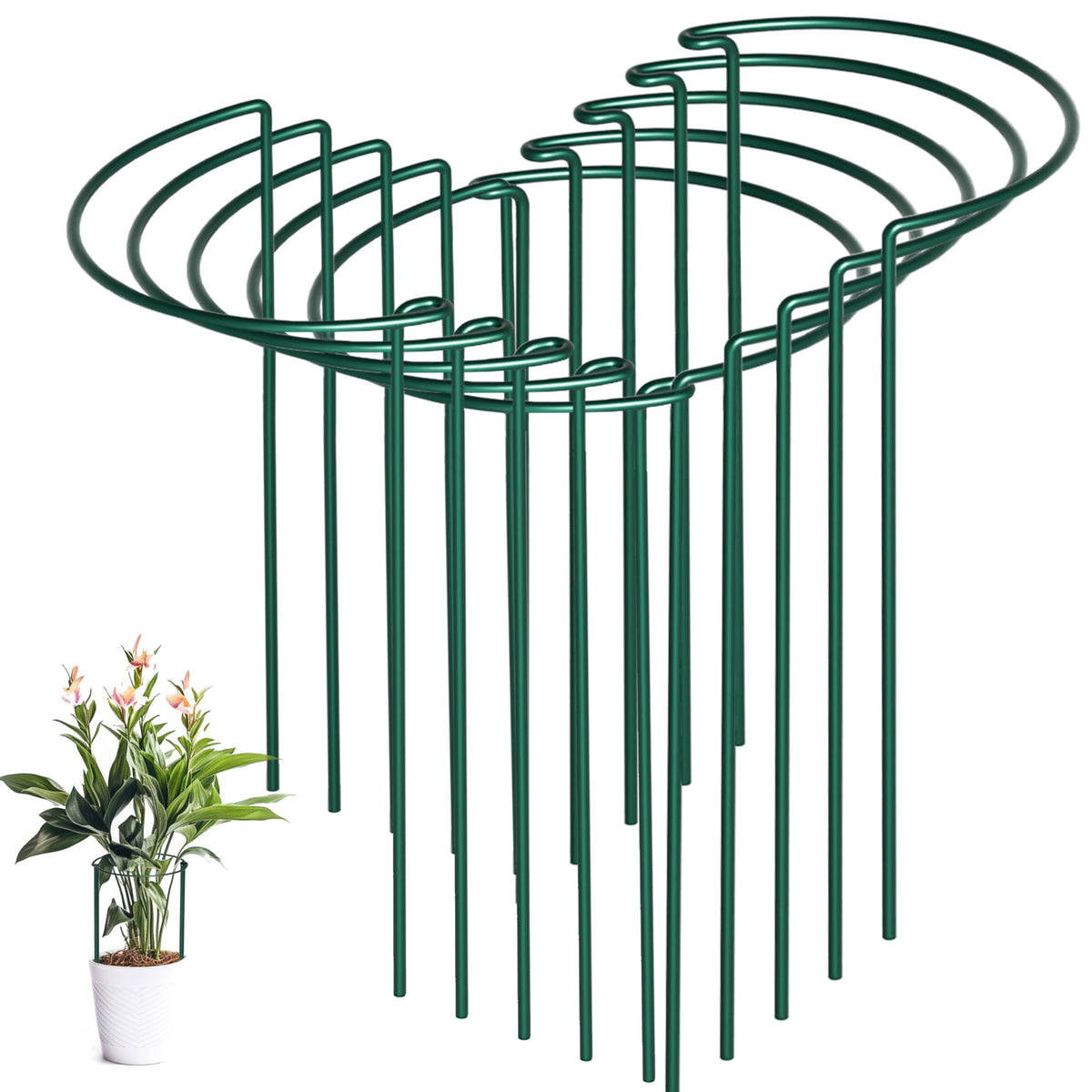 SORANGEUN peony cages with easy assembly for customizable garden shapes.