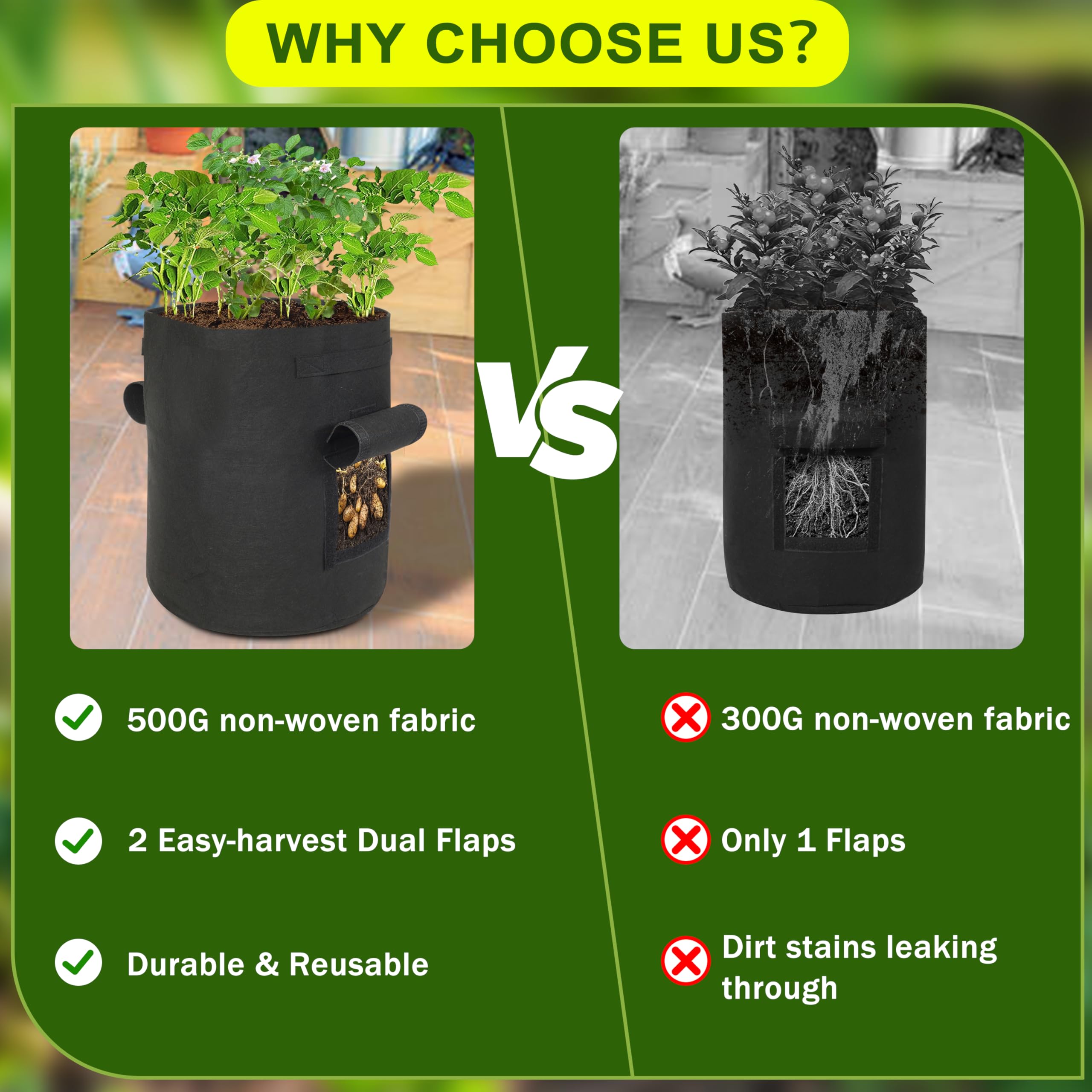 SORANGEUN grow bags offer all-season, reusable protection for crops