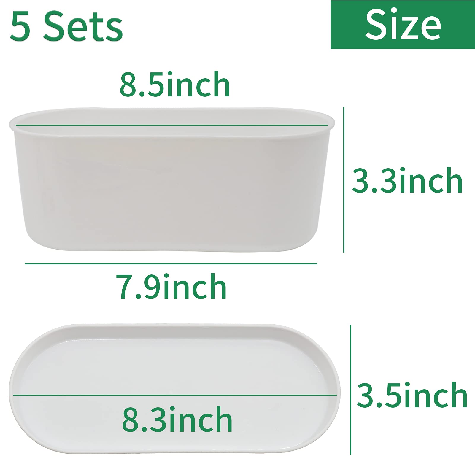 SORANGEUN small oval window planter on a kitchen sill for herbs.