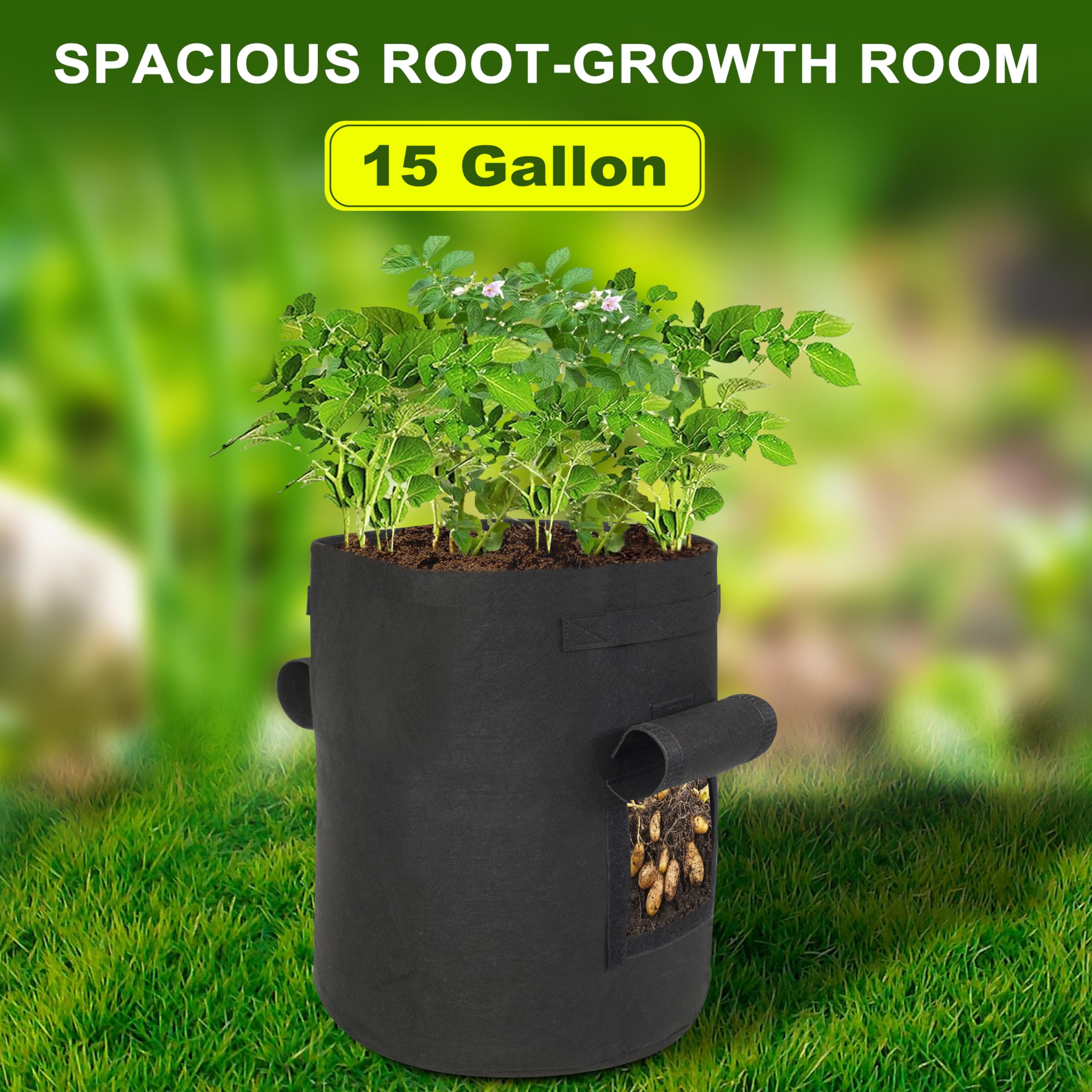 SORANGEUN versatile garden bags for potatoes, tomatoes, flowers, and vegetables.