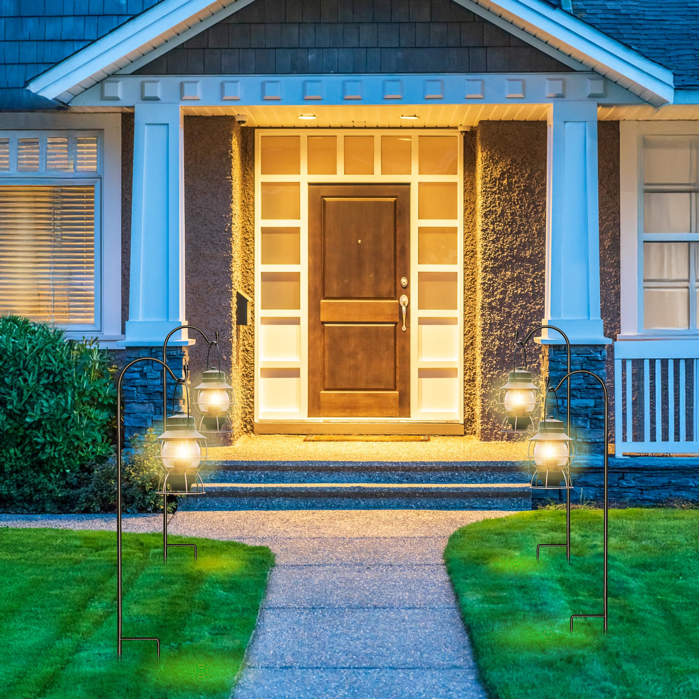 Heavy-duty steel construction withstands weather for long-lasting outdoor use.