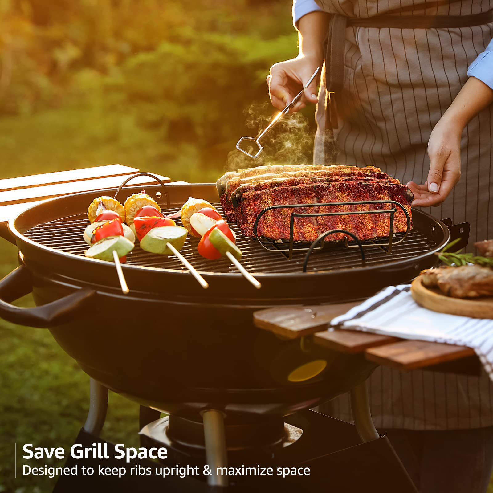 Sorbus rib rack porcelain-coated steel close-up highlighting durability.