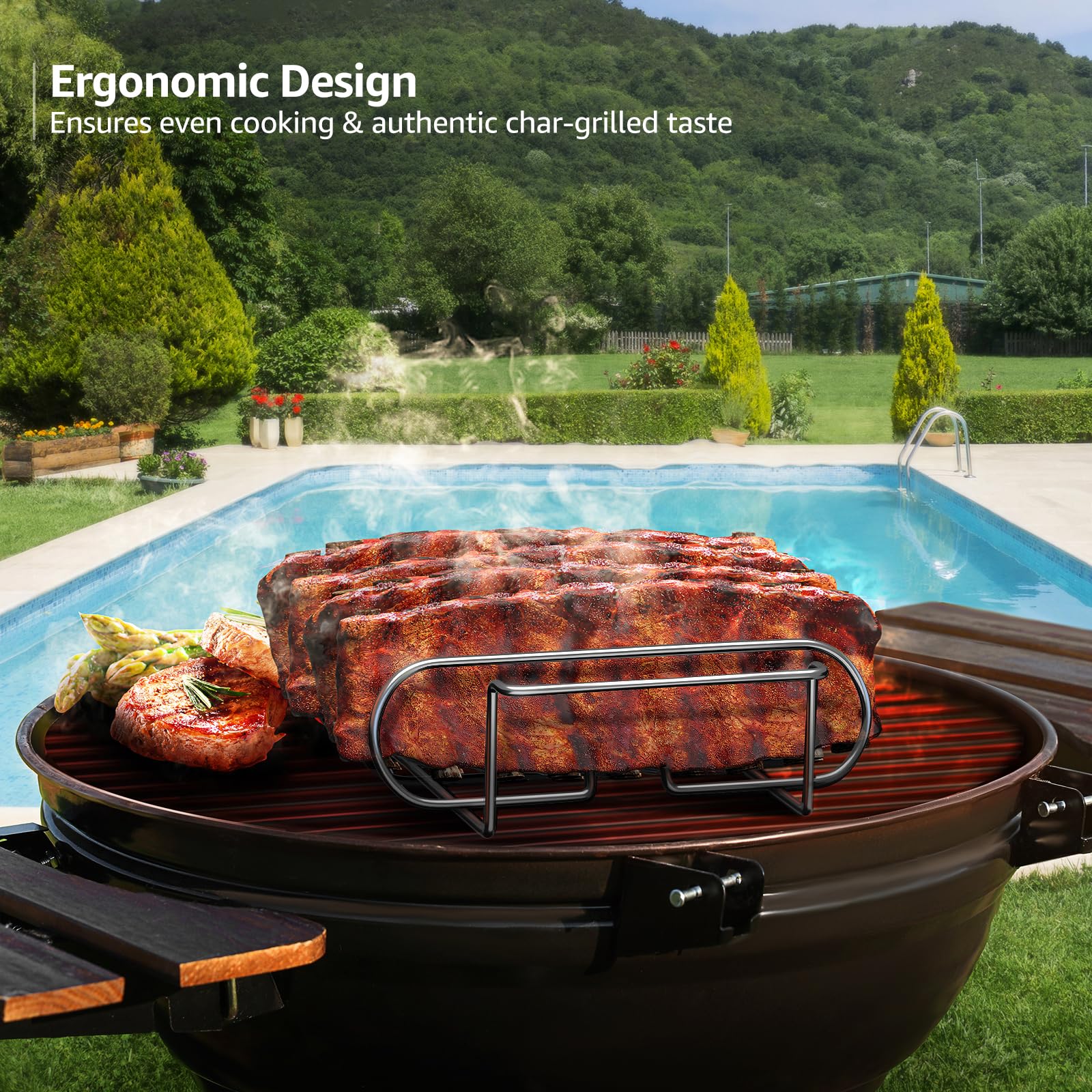 Sorbus durable steel construction withstands high heat during grilling