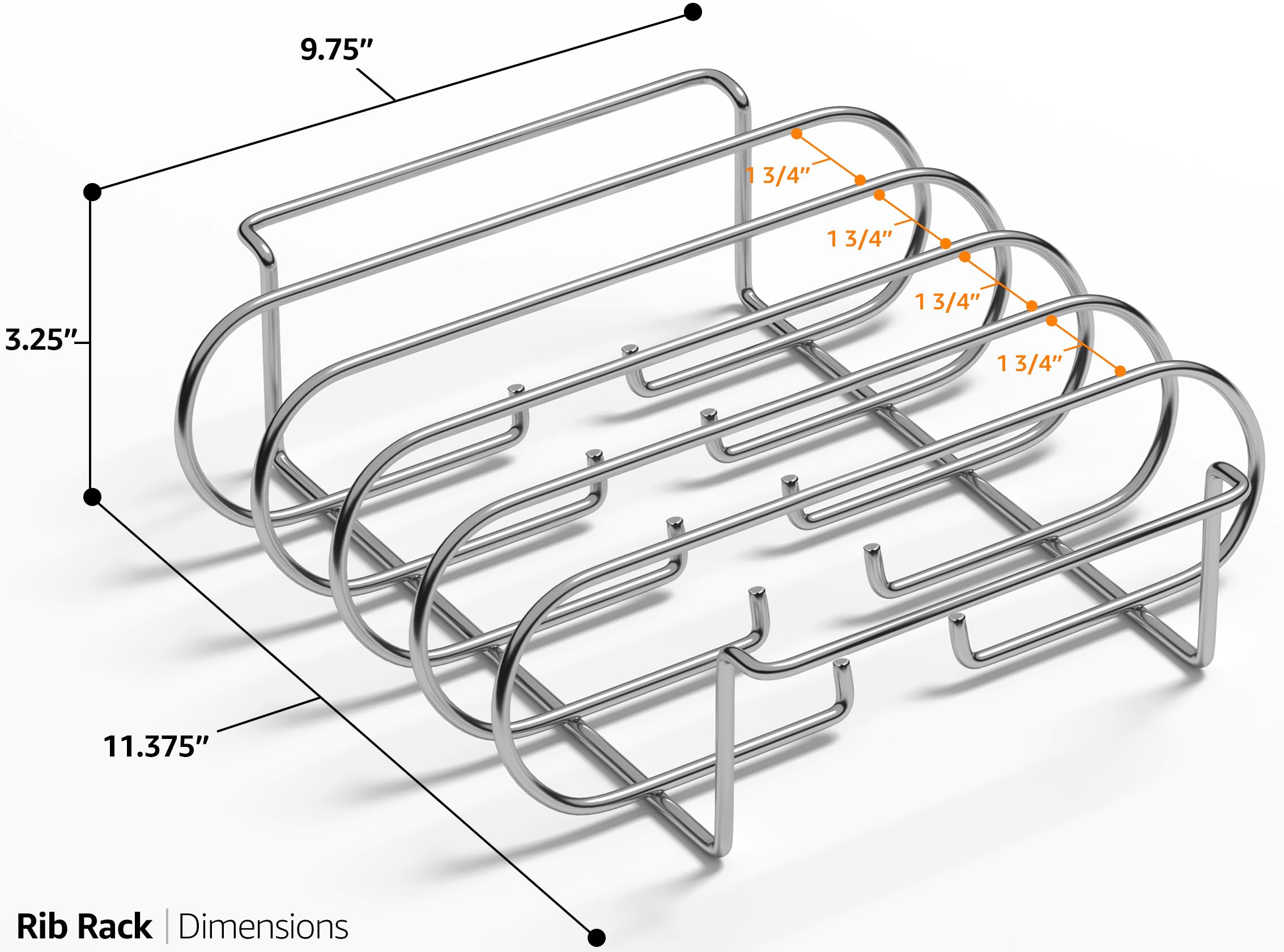 Sorbus rib rack in action for ribs, chicken, and vegetables