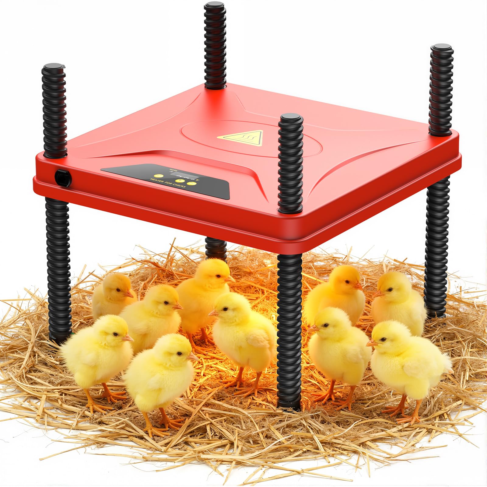SORSWEET Chick Brooder Plate 10x10 heats 10-12 chicks evenly for healthy brooding.