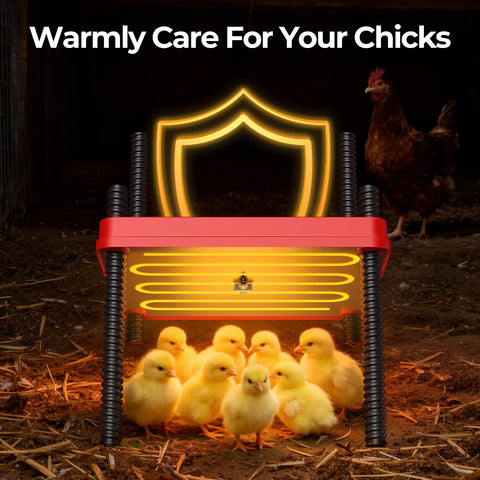 SORSWEET chick brooder plate angle adjustment tailors warmth for different ages.