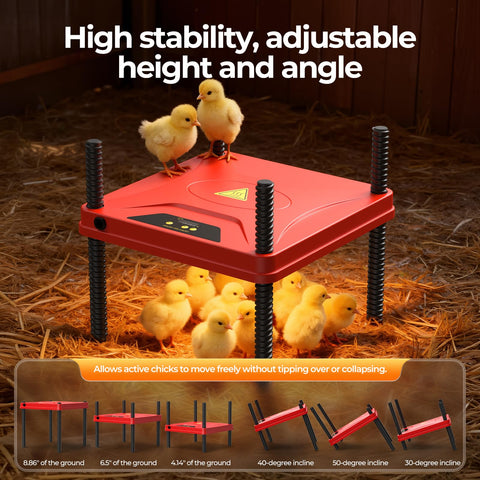 SORSWEET energy-saving 75W heater lowers electricity use while keeping chicks warm.