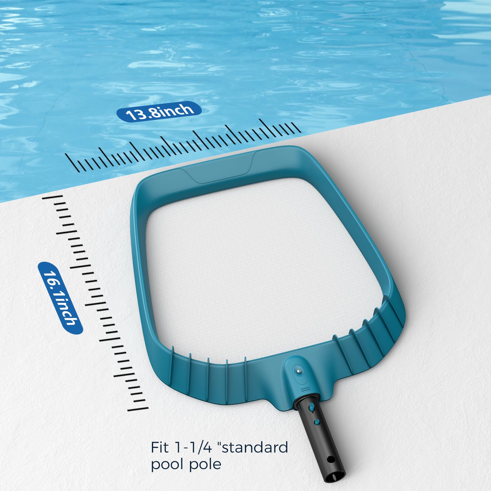 SORSWEET pool net features 30-mesh high-density mesh for fine debris.