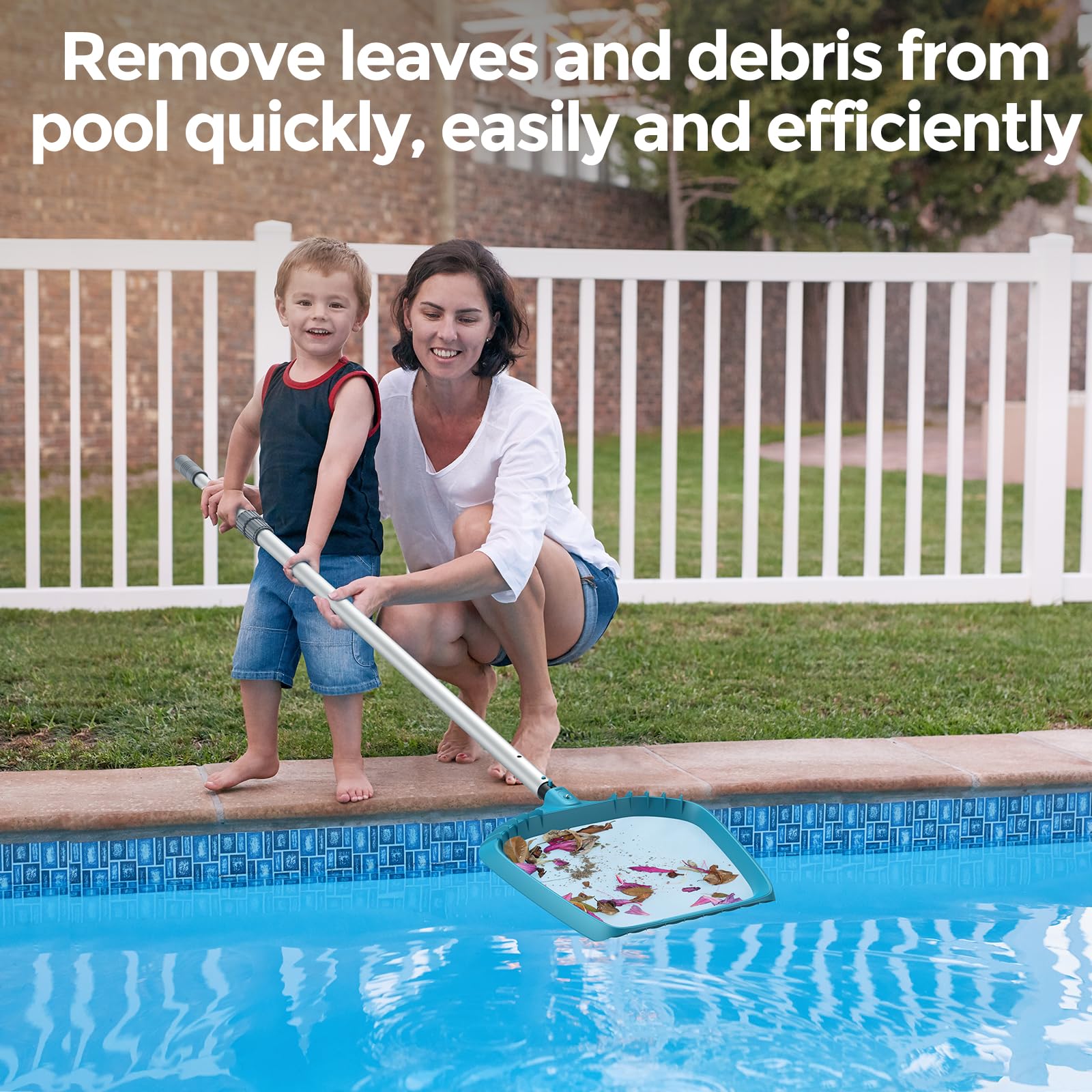 SORSWEET pool net suitable for in-ground and above-ground pools.