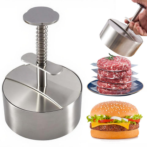 Sortizligo burger press in 304 stainless steel for rust-proof, even patties