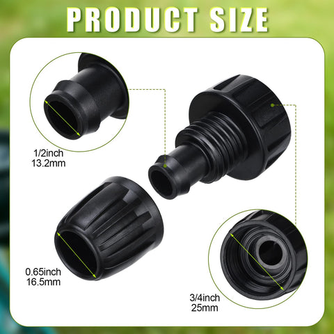 Sosation faucet adapter 3/4 inch to 1/2 inch for easy irrigation hookups