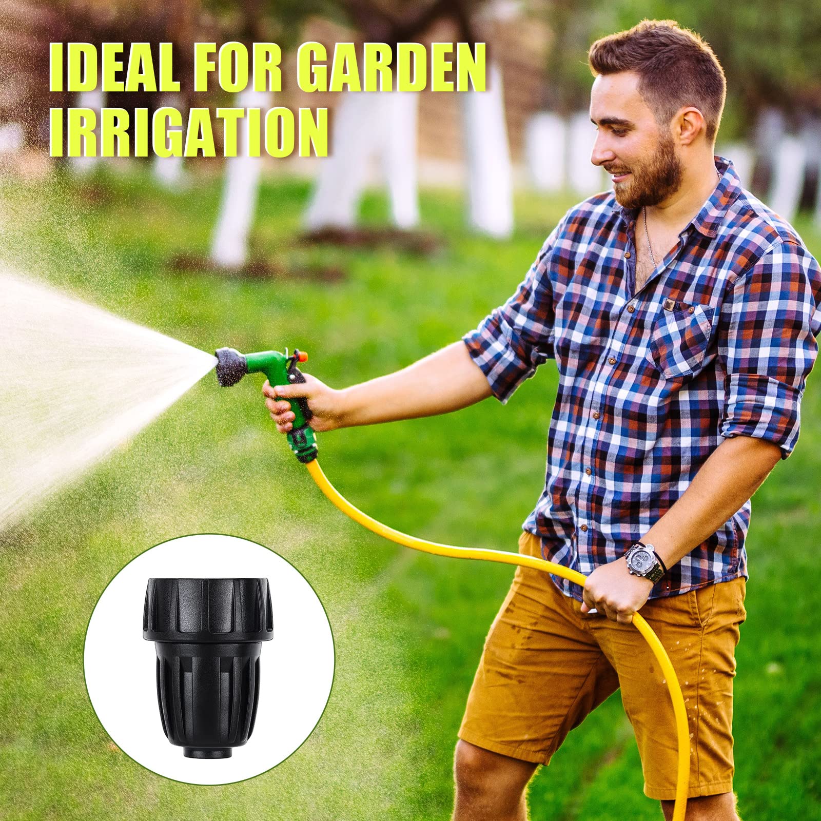 Sosation 1/2-inch tubing connector for gardens, greenhouse, lawn