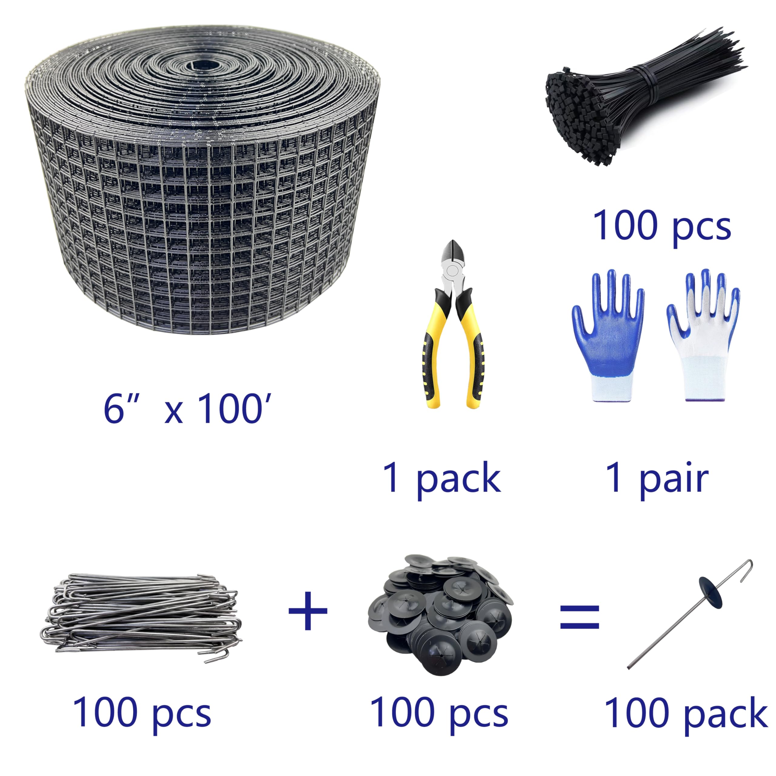 SOTEE 100pc fasteners for secure, long-lasting installations.