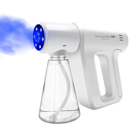 SOUJCEN atomizer sprayer with blue light front view for even misting