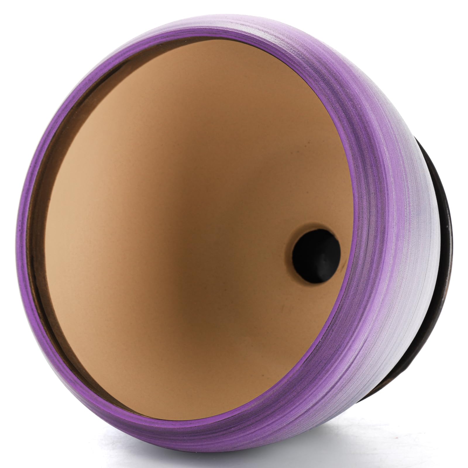 SOUJOY pot with drainage hole and saucer keeps soil moisture balanced