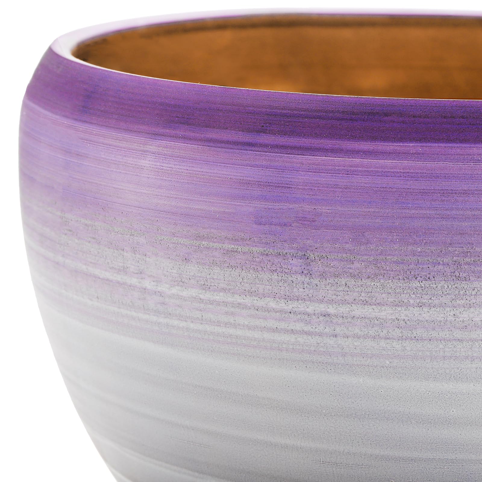 SOUJOY modern purple plant pot enhances any shelf or desk display