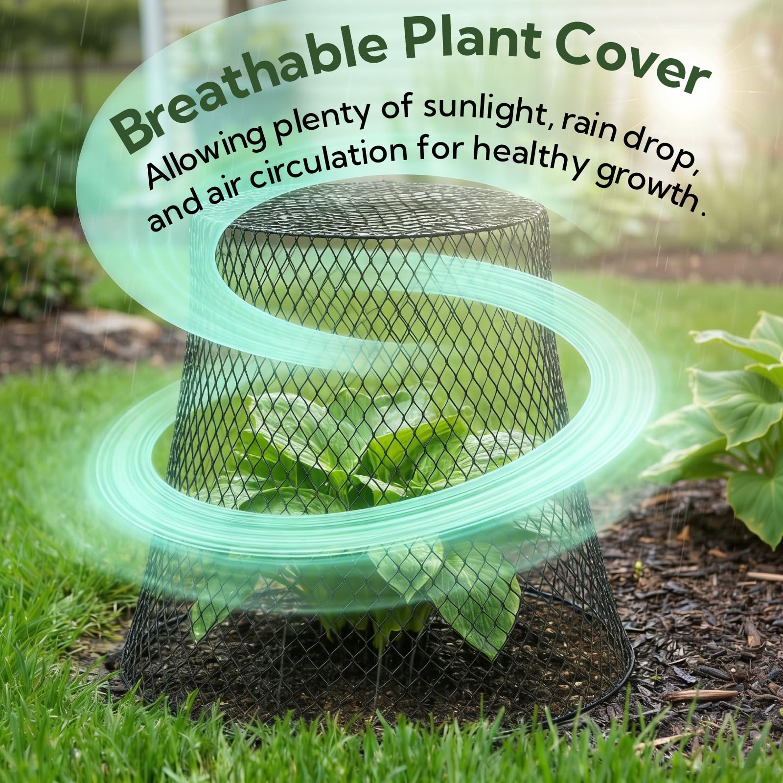 SOUJOY seedling protection cloche shields young plants during early growth.