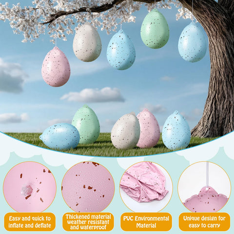 Soulchen inflatable Easter egg beige design brings warm, welcoming accents to entryways.