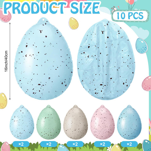 Soulchen inflatable Easter egg green design makes gardens feel festive and inviting.