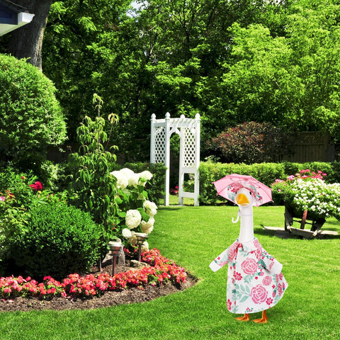Soulchen outdoor garden decor addition creates a festive look for celebrations