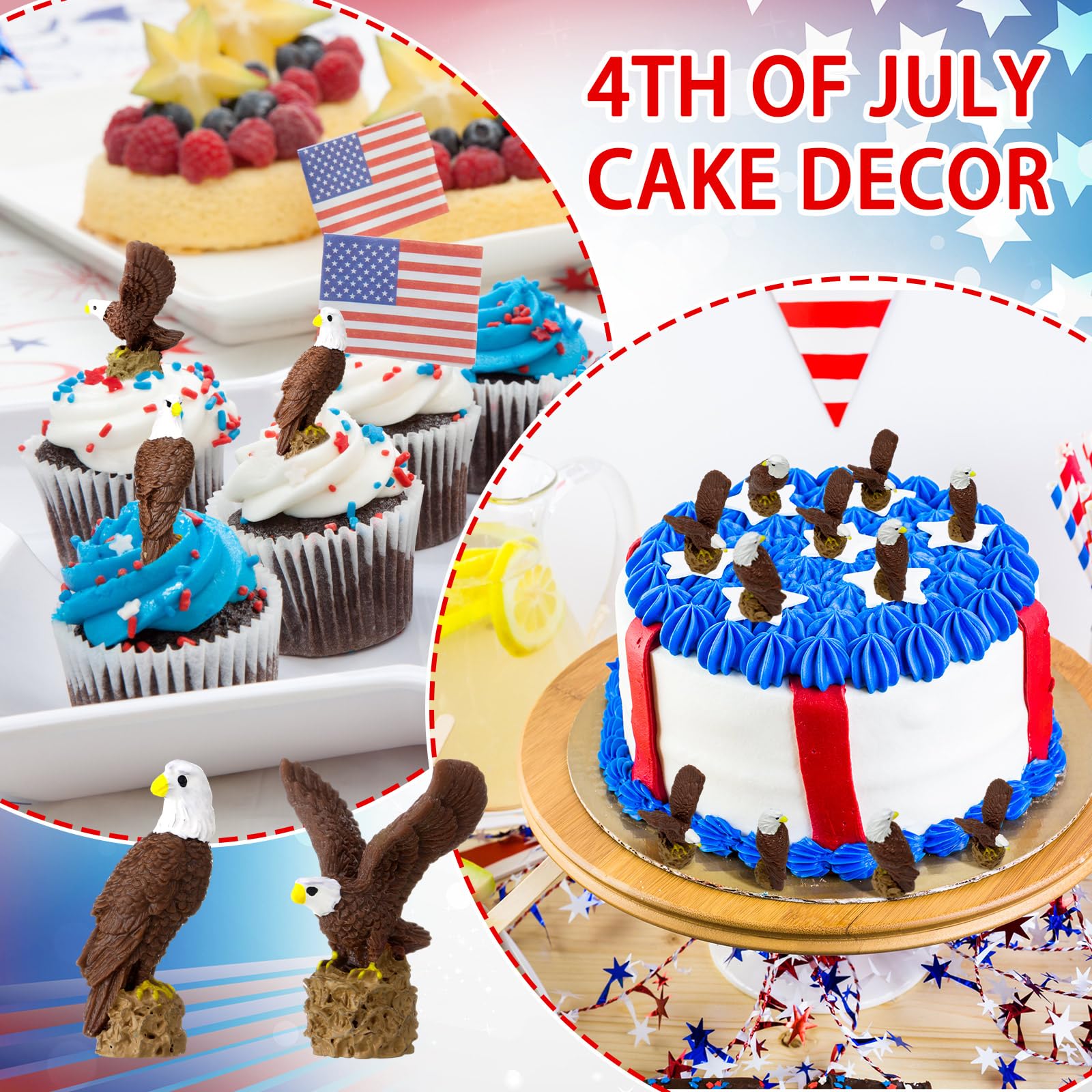 Soulchen resin bald eagle garden decor adds national charm outdoors.