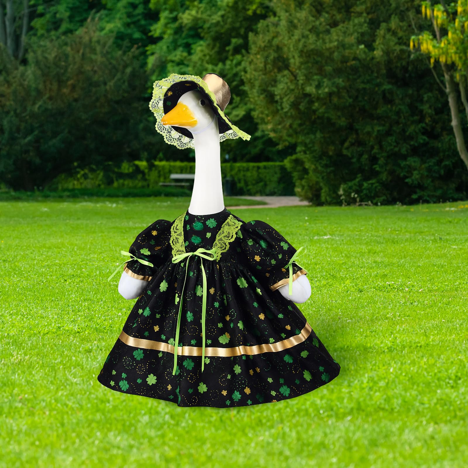 Soulchen St. Patrick's Day goose costume adds spring charm.