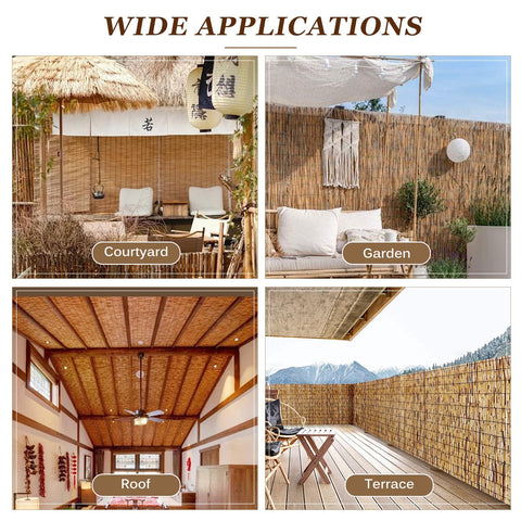 Soulitem reed fence easy-install guide helps one person fix fences with cable ties.
