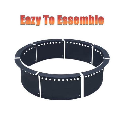 SoulMate fire pit ring assembly process demonstrates quick, secure installation