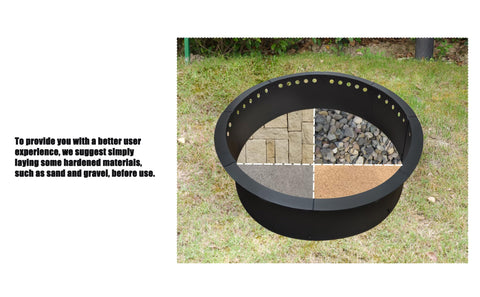 Soulmate fire pit ring easy installation in minutes with screw-fixed assembly.