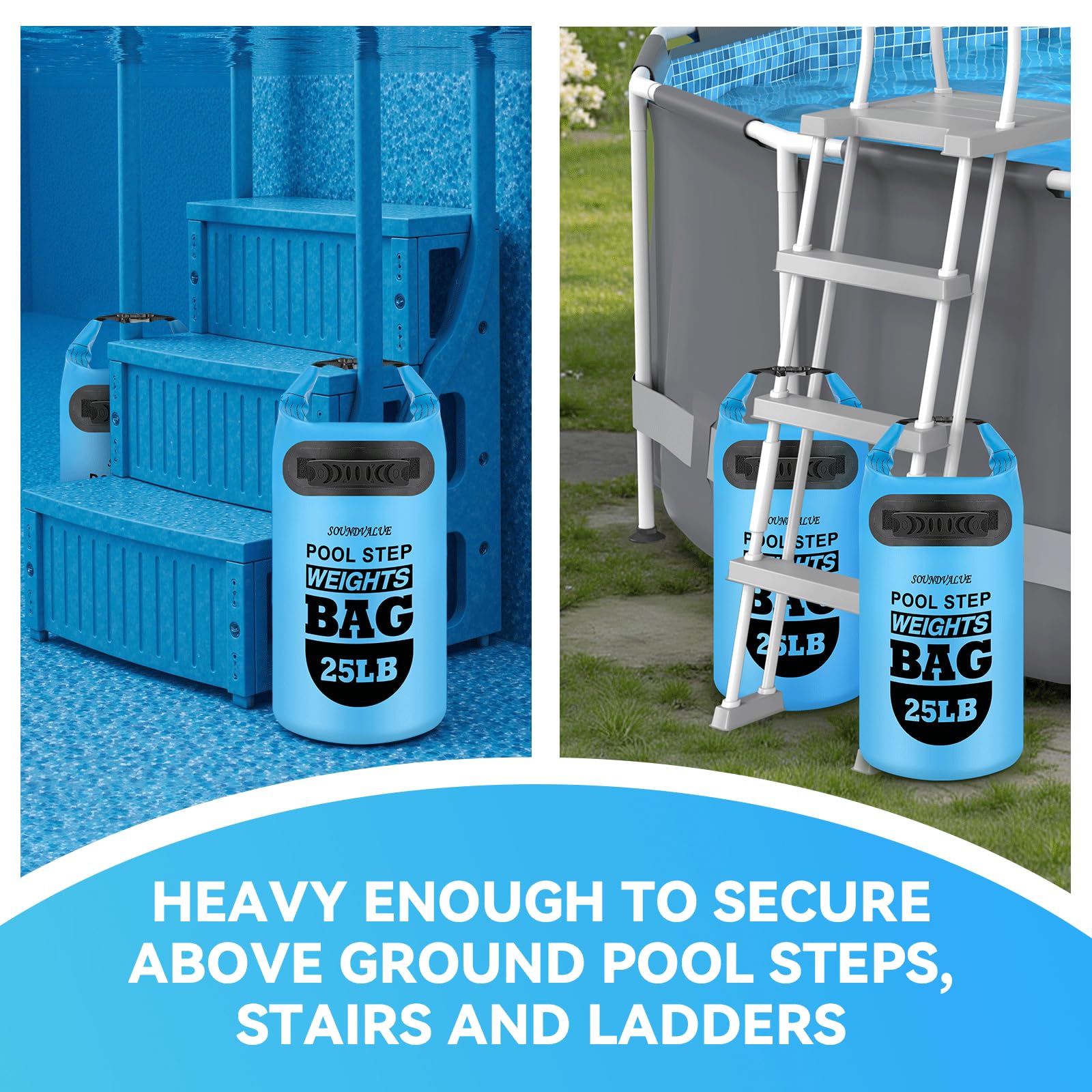 SOUNDVALUE leakproof full-woven edge reinforced weight prevents sand leakage.