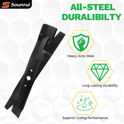 Sounrui 21-inch lower blade for clean mulching efficiency.