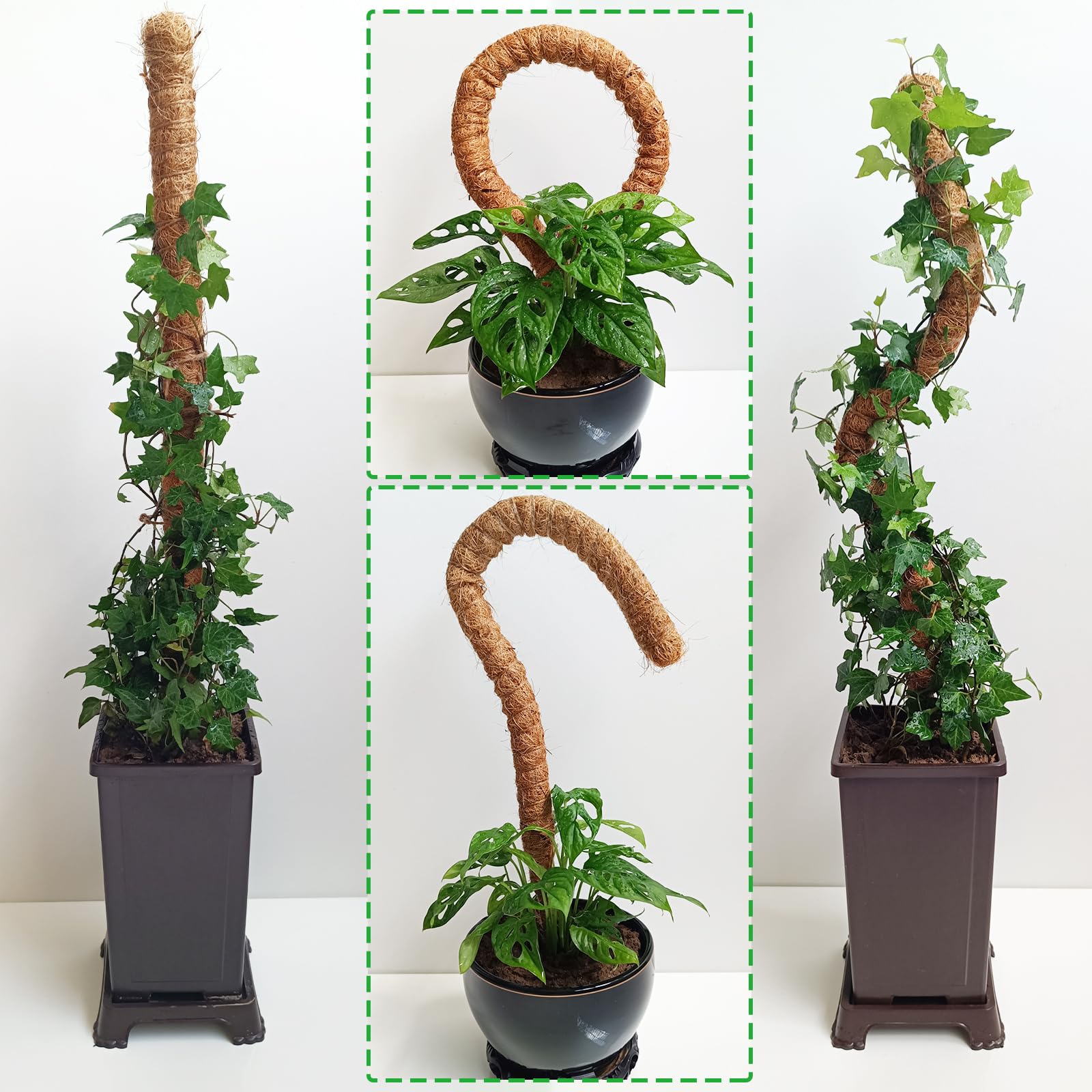 Soupiar bendable moss pole is easy to shape and install.