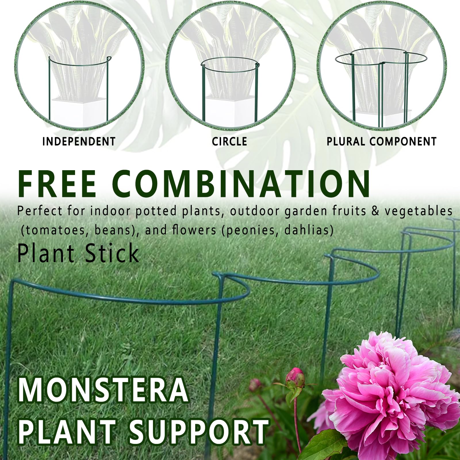 Soupiar 6-pack garden stakes suit indoor and outdoor plant setups