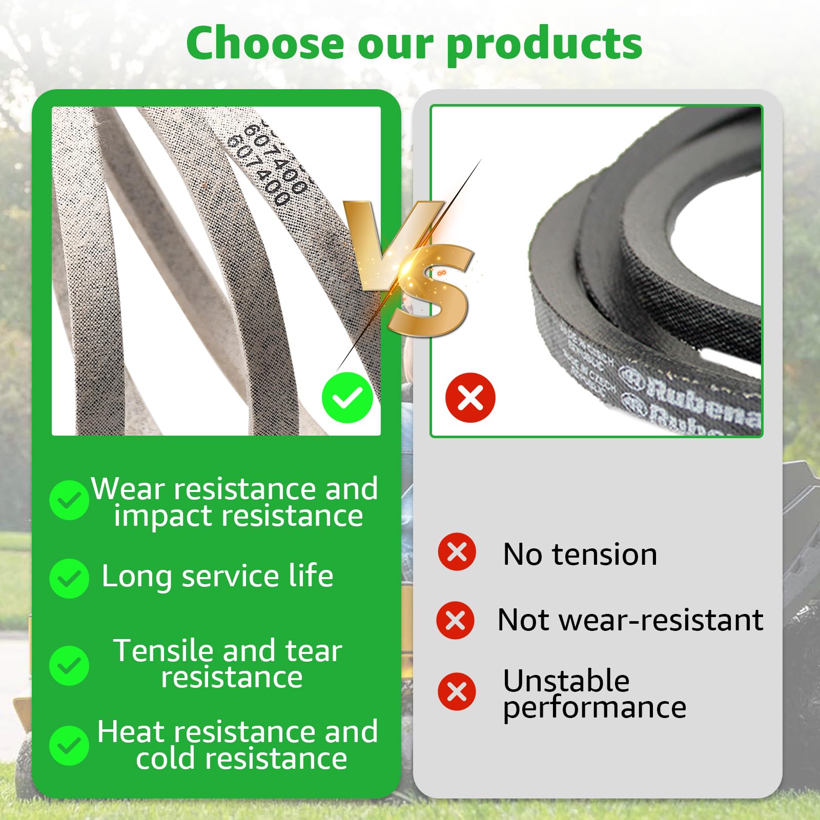 Sousery belt undergoing durability testing in a workshop